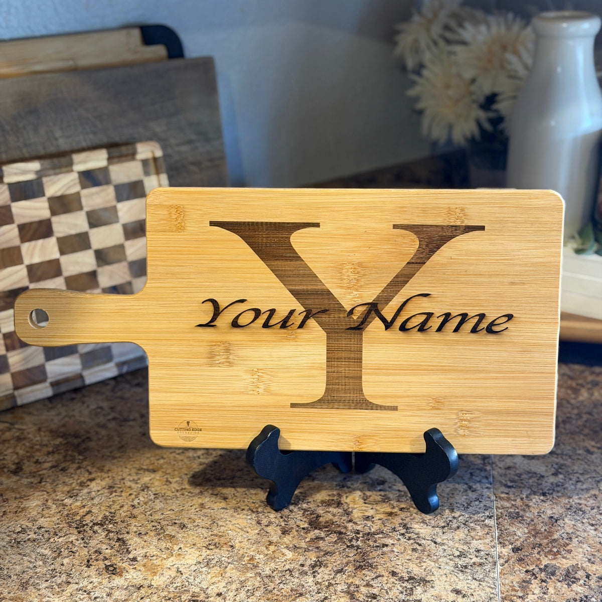 15" Bamboo Wood Charcuterie Board